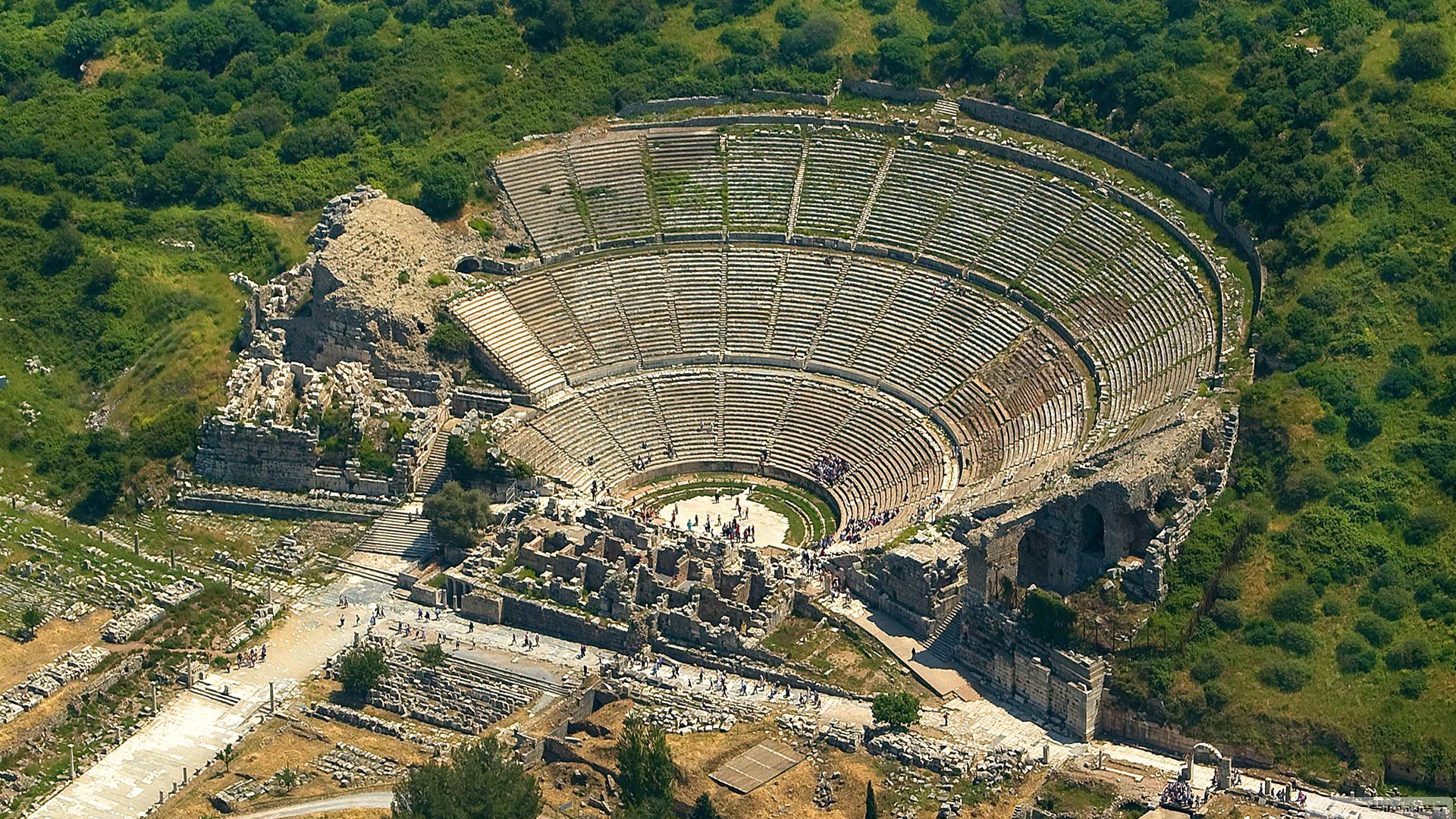 turismo culturale in semi.anfiteatro romano antico